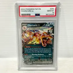 Charizard EX 054/091 - Paldean Fates - Graded Pokemon Card - PSA 10 - Image 1