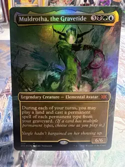 MTG Muldrotha, The Gravetide Borderless Foil Double Masters 2022 NM - Image 1
