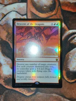 FOIL Descent of the Dragons of Tarkir DTK MTG Magic the Gathering 1st Edition - Image 1