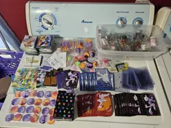HUGE Miscellaneous Pokemon TCG Extras Lot (Dice/Tokens/Sleeves/Dividers/Etc - Image 1