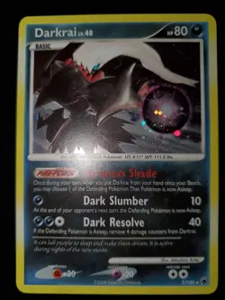Darkrai 3/100 Holo Rare Pokemon TCG DP Majestic Dawn Card Lightly Played LP - Image 2