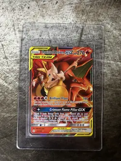 Pokemon Charizard & Braixen GX 22/236 Sm-Cosmic Eclipse Holo Tag Team A - Image 1