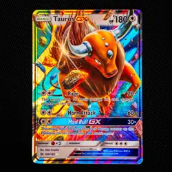 Tauros GX 100/149 Sun & Moon Base Ultra Rare Holo Pokemon Trading CG 2017 NM- - Image 1