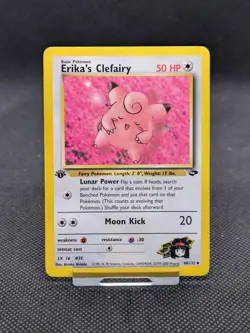 1dt Edition Pokemon Erika’s Clefairy Gym Challenge 40/132 WOTC NM - Image 1