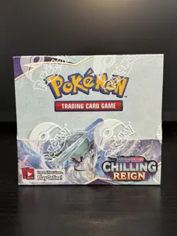 Chilling Reign Booster Box -Pokemon TCG Sword & Shield With Plastic Case 820650818462 - Image 1