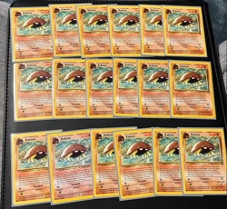 Pokemon Kabuto 50/62 Fossil Unlimited Lot of (18) Cards *LP* - Image 1