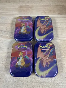 LOT OF 4 SEALED Pokemon Kanto Power Mini Tins Sun & Moon - Image 1