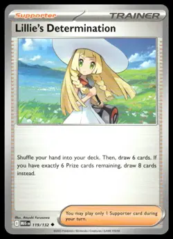 Pokemon ME01: Mega Evolution #119/132 Lillie's Determination Uncommon - Image 1