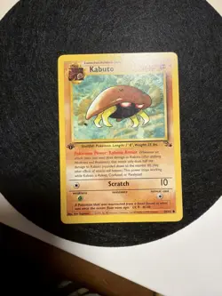 Pokemon TCG Kabuto Fossil 1st Edition Common Card 50/62 Near Mint - Image 3