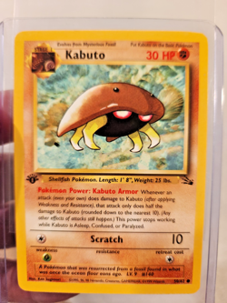 Kabuto NM - MINT 50/62 1st Edition Fossil Pokemon TCG Regular 🔥 🔥 🔥 💎 NM - Image 1