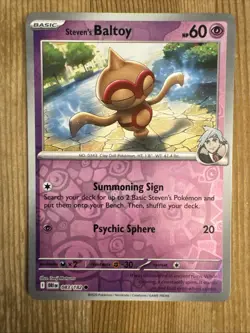 Steven's Baltoy 083/182 Sv10: Destined Rivals Reverse Holo Pokemon NM - Image 1