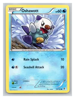 Pokemon TCG Oshawott 39/149 Boundaries Crossed Normal MP - Image 1