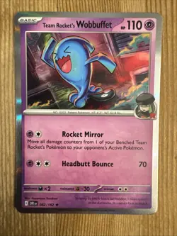 Team Rocket’s Wobbuffet 082/182 - Pokemon TCG Destined Rivals - Holo Rare NM - Image 1