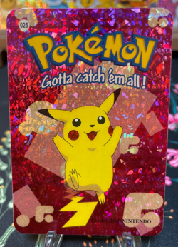 🔥 Pikachu #025 - Vintage Vending Machine Prism Sticker 2000 - Pokemon 🔥 - Image 1