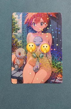 Waifu Card - Pokemon Misty Goddess ACG Custom DIY Fan Art Card - Image 1