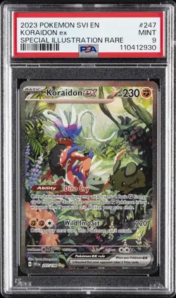 2023 POKEMON SVI EN-SCARLET & VIOLET SPECIAL ILLUSTRATION RARE KORAIDON EX PSA 9 - Image 1