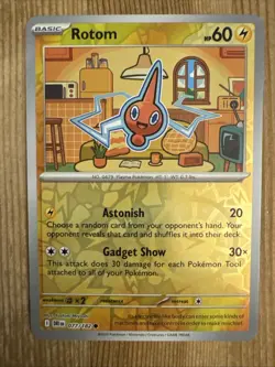 Rotom 077/182 Common Reverse Holo - Pokemon TCG Destined Rivals NM - Image 1