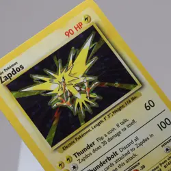 Pokemon TCG - Zapdos 16/102 Base Set Holo Rare WOTC 1999 - Indent - Image 1