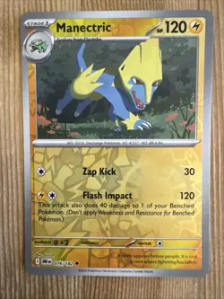 Manectric 076/182 Sv10: Destined Rivals Reverse Holo Pokemon NM - Image 1