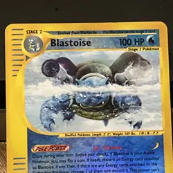 Blastoise 004/165 Expedition Base Set Reverse Holo HP-DMG Pokemon - Image 4