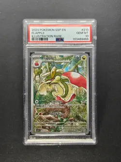 Pokemon Flapple Surging Sparks Illustration Rare #210 PSA 10 Gem Mint - Image 1