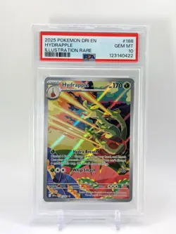 PSA 10 2025 POKEMON DRI EN-DESTINED RIVALS #188 HYDRAPPLE ILLUSTRATION RARE - Image 1
