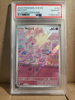 Milcery 152/142 PSA 10 Stellar Crown Illustration Rare Pokemon TCG English - Image 1