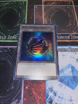 Black Feather Counter Super Rare OP21-EN027 BlackWing Yugioh - Image 1