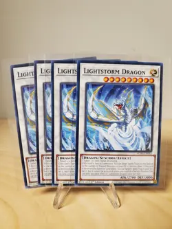 Yugioh TCG: 4x Lightstorm Dragon SUDA-EN043 (1st Edition) - Image 1