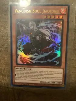 Yugioh 1x Vanquish Soul Jiaolong AGOV-EN018 Ultra Rare 1st Edition Mint! - Image 1