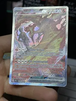 Team Rocket's Moltres ex 229/182 Destined Rivals 2025 SIR Holo Pokemon Card TCG - Image 5