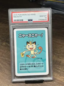 Meowth Old Maid 2019 Japanese Pokemon Card PSA Pristine 10!!! - Image 1