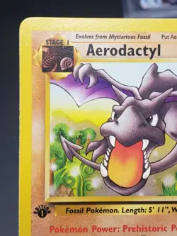 Pokemon TCG Aerodactyl Fossil 1st Edition Non-Holo Rare Card 16/62 LP Vintage - Image 3
