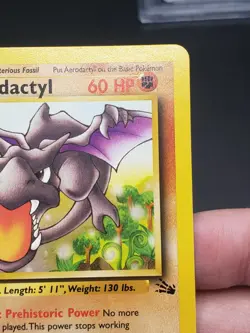 Pokemon TCG Aerodactyl Fossil 1st Edition Non-Holo Rare Card 16/62 LP Vintage - Image 4