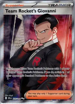 Team Rocket's Giovanni 225/182 SV10: Destined Rivals - Pokemon Card - NM - Image 1