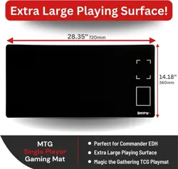 GMC Single Player Playmat for Commander Deck MTG Cards with Exile Zones - Image 2