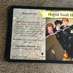 Harry Potter Trading Card Game Hagrid Needs Help 9/80 Rare Adventure TCG - Image 2