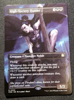 High-Society Hunter - Borderless - FDN - MTG - EN - NM - 0320 - Image 1