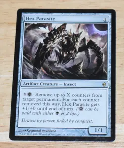 MTG Rare Artifact Insect Creature Hex Parasite New Phyrexia - Image 1