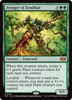 Avenger of Zendikar #247 | NM | Tarkir Dragonstorm Commander TDC Magic MTG - Image 1