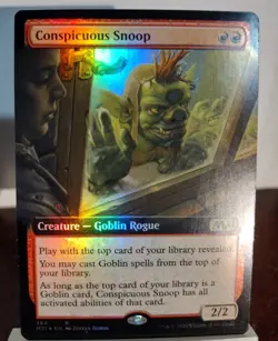 MTG Conspicuous Snoop Extended Art Core Set 2021 Foil X1 LP Magic The Gathering - Image 1