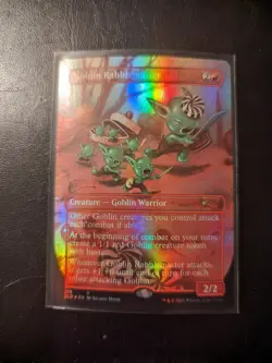 Near Mint x 1 Goblin Rabblemaster - Foil Secret Lair Drop Series NM Unplayed - Image 1