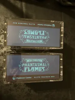 Phantasmal Flames Pokemon Center Elite Trainer Box Sealed Lot Of 2 W/ Case - Image 4