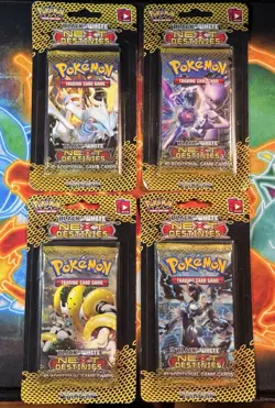 Pokemon 4x Black and White Next Destinies Blister Packs Art Set SEALED 2012 - Image 1