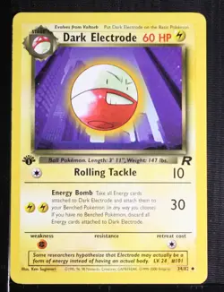 PSA 9 MINT 2000 Pokemon Team Rocket #34 Dark Electrode 1st Edition !!! - Image 3