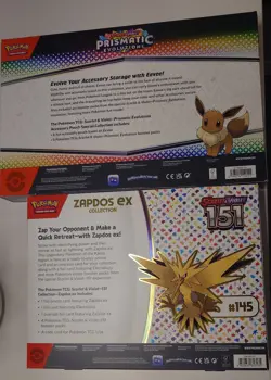 Pokemon TCG Prismatic Evolutions Accessory Pouch and 151 Zapdos Box Sealed - Image 2