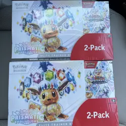 NEW X2 Prismatic Evolutions Costco Bundle 2 Pack Pokemon Scarlet & Violet Sealed - Image 1