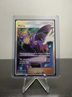 Morty - 212/214 - Pokemon Lost Thunder Sun & Moon Full Art Ultra Rare Holo - Image 3