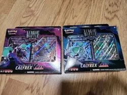 Pokemon Ice & Shadow Rider Calyrex VMAX League Battle Decks tcg 2 Sets - Image 1