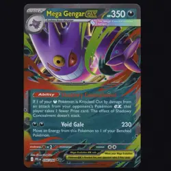 Mega Gengar Ex 056/094 Phantasmal Flames Double Rare Pokemon TCG Pack Fresh NM🔥 - Image 1